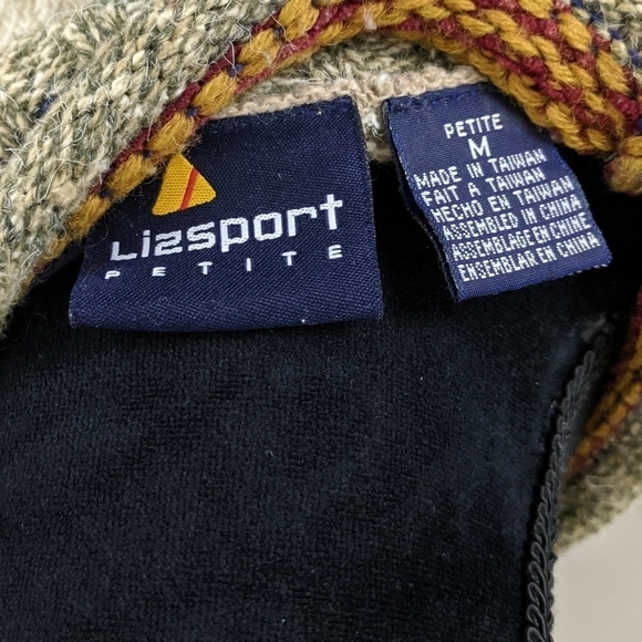 VTG Chunky Knit Mock Neck Wool Cottagecore Cozy Multi Pattern Sweater - Picture 5 of 7